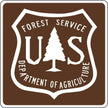 Forest Service Department Shield Outdoor Recreation Sign