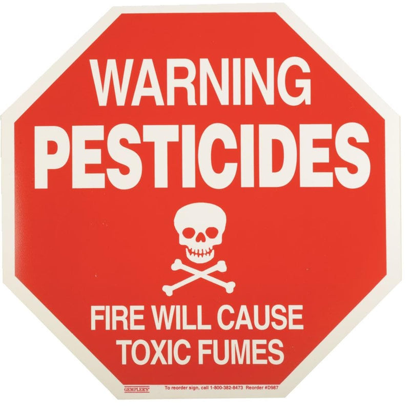 GEMPLER'S 14" x 14" Pesticide Warning Sign