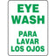 Bilingual Eye Wash Sign