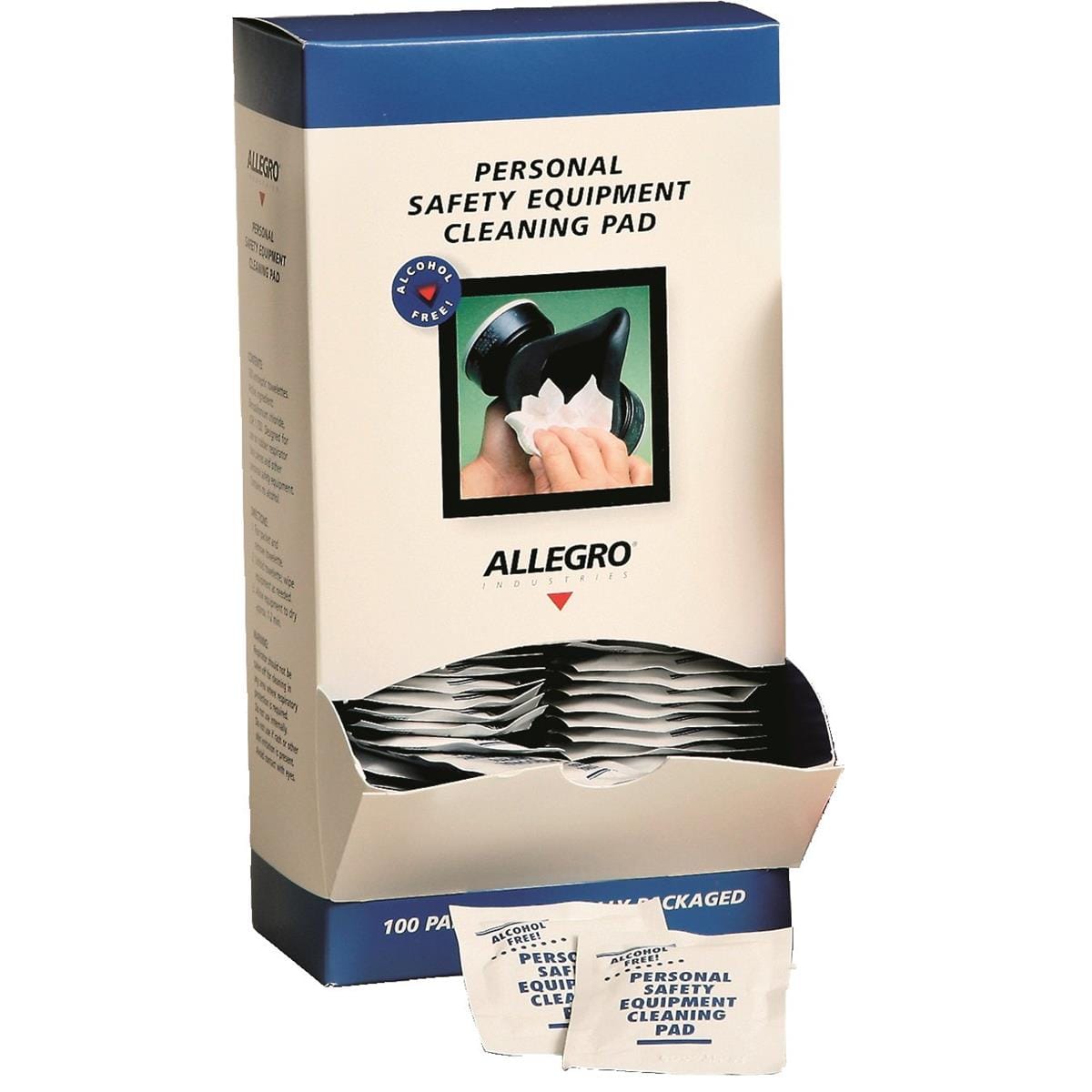 ALLEGRO Respirator Wipe Pads Dispenser Box (100/box)