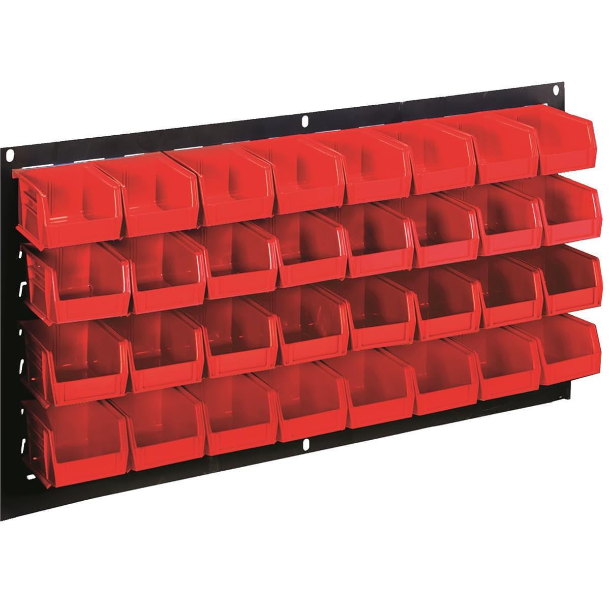 18-Bin Louvered Wall Panel Storage