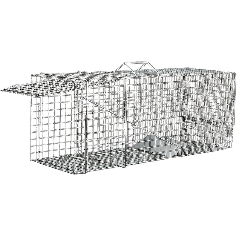 Single-Door Trap, Live Trap for Raccoons and Woodchucks, 30"L x 11"W x 12"H