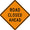 "Road Closed Ahead" Traffic Warning Sign