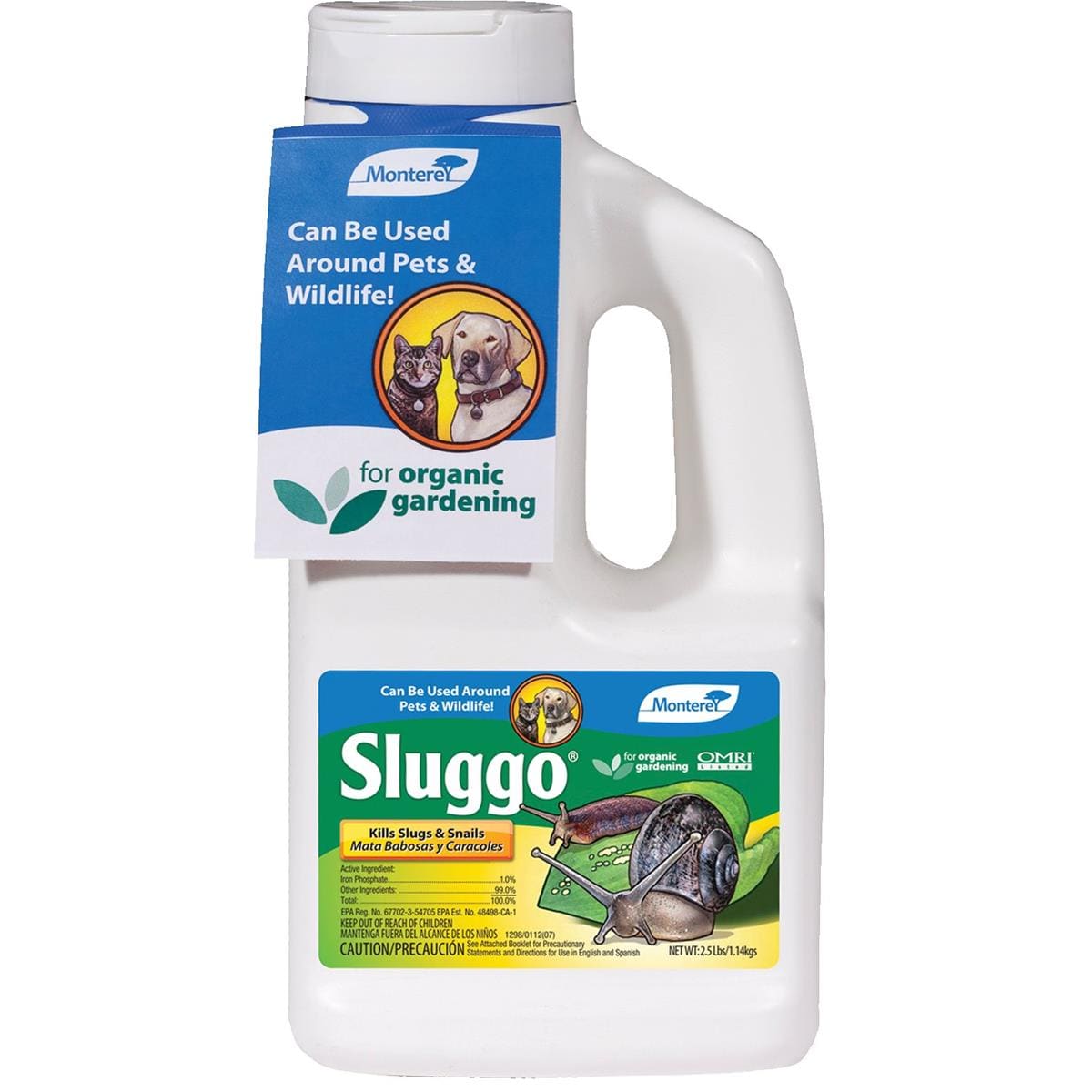 Monterey Sluggo Slug and Snail Bait, 2.5-lb. Bottle