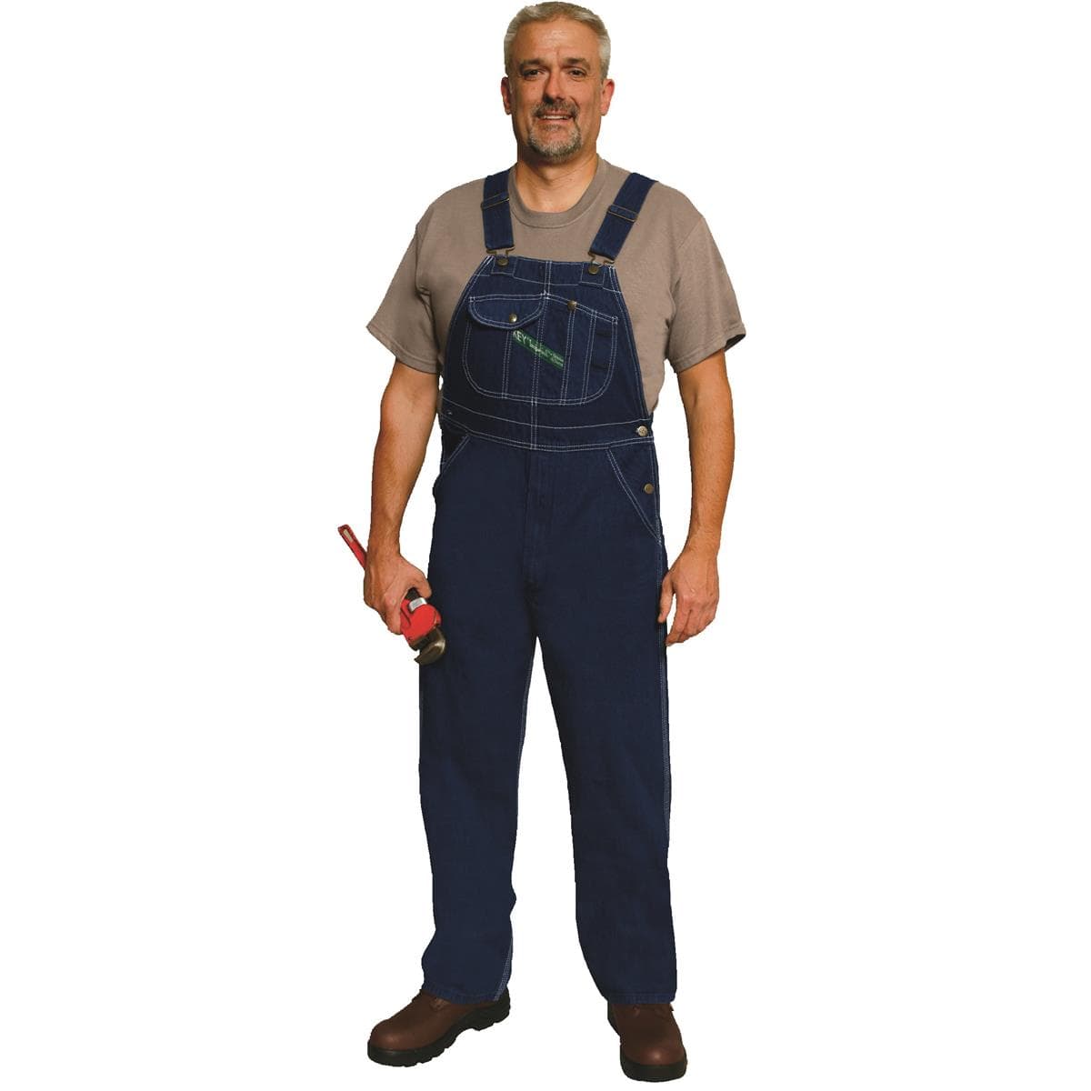 Key Unlined Prewashed Indigo Denim Bib Overalls