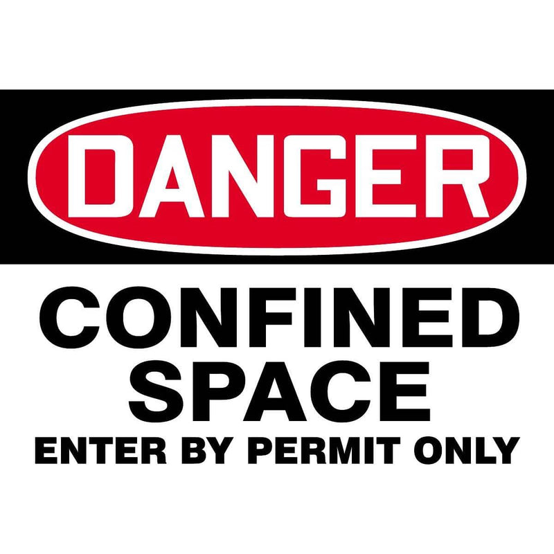 "Danger - Confined Space" Warning Sign