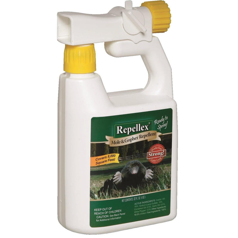 Repellex Mole and Gopher Repellent, 32.-oz. Ready-to-Use Bottle