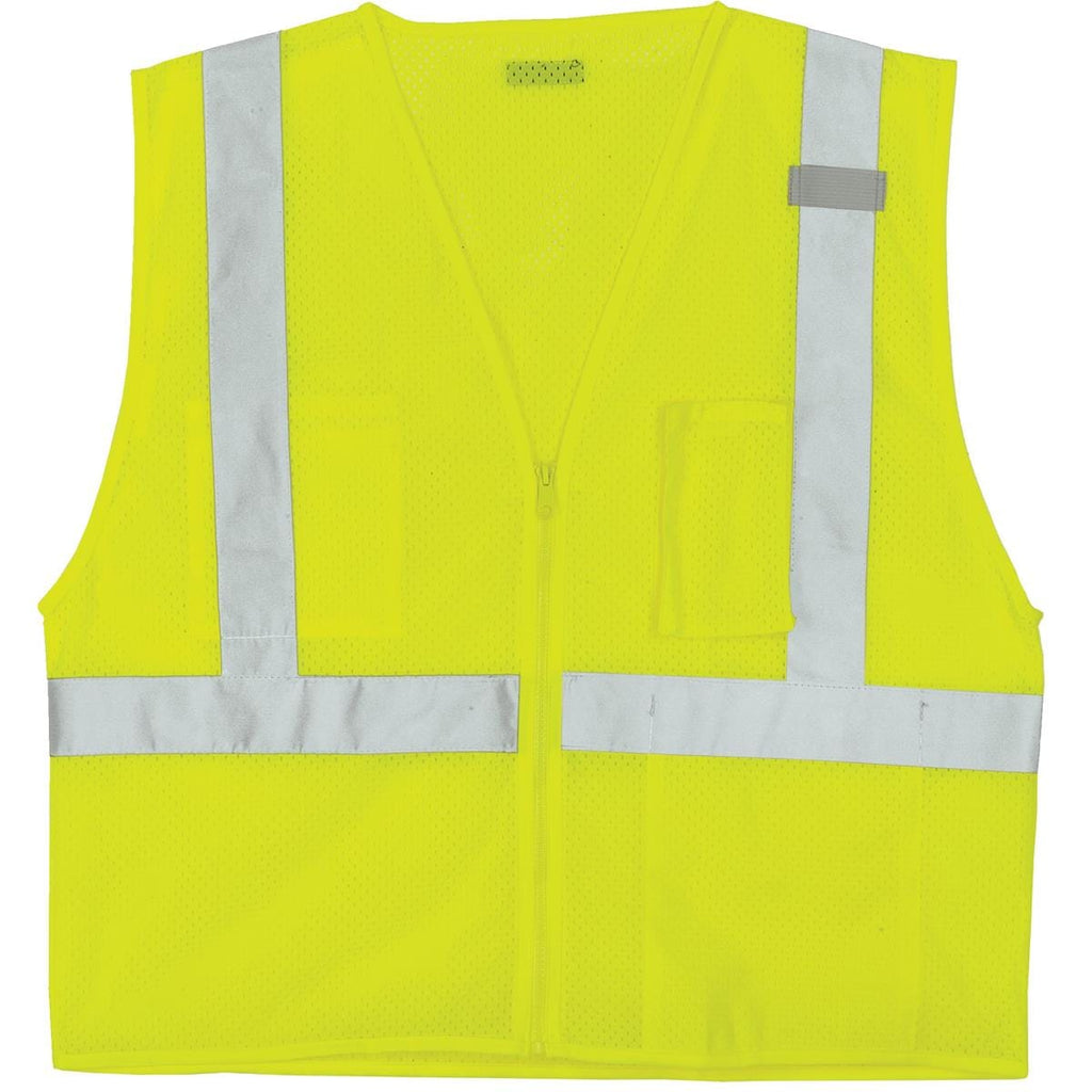 Lime Kishigo ANSI Class 2 Ulta-Cool Mesh 3-Pocket Hi-Vis Safety Vest