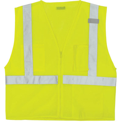 Lime Kishigo ANSI Class 2 Ulta-Cool Mesh 3-Pocket Hi-Vis Safety Vest
