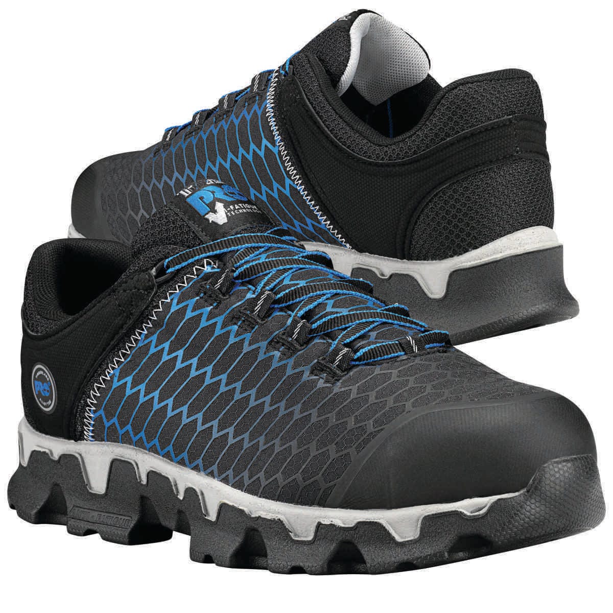 Black/Blue Timberland PRO Powertrain Low-Height Work Shoes