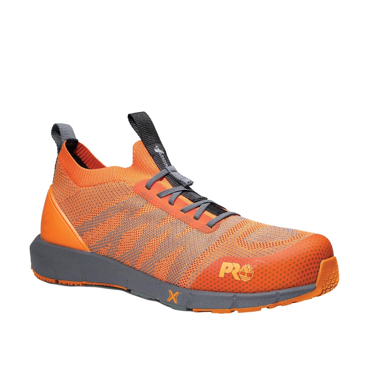 Timberland PRO Radius Knit Composite Toe Shoes - 10 / Medium / Grey/Orange