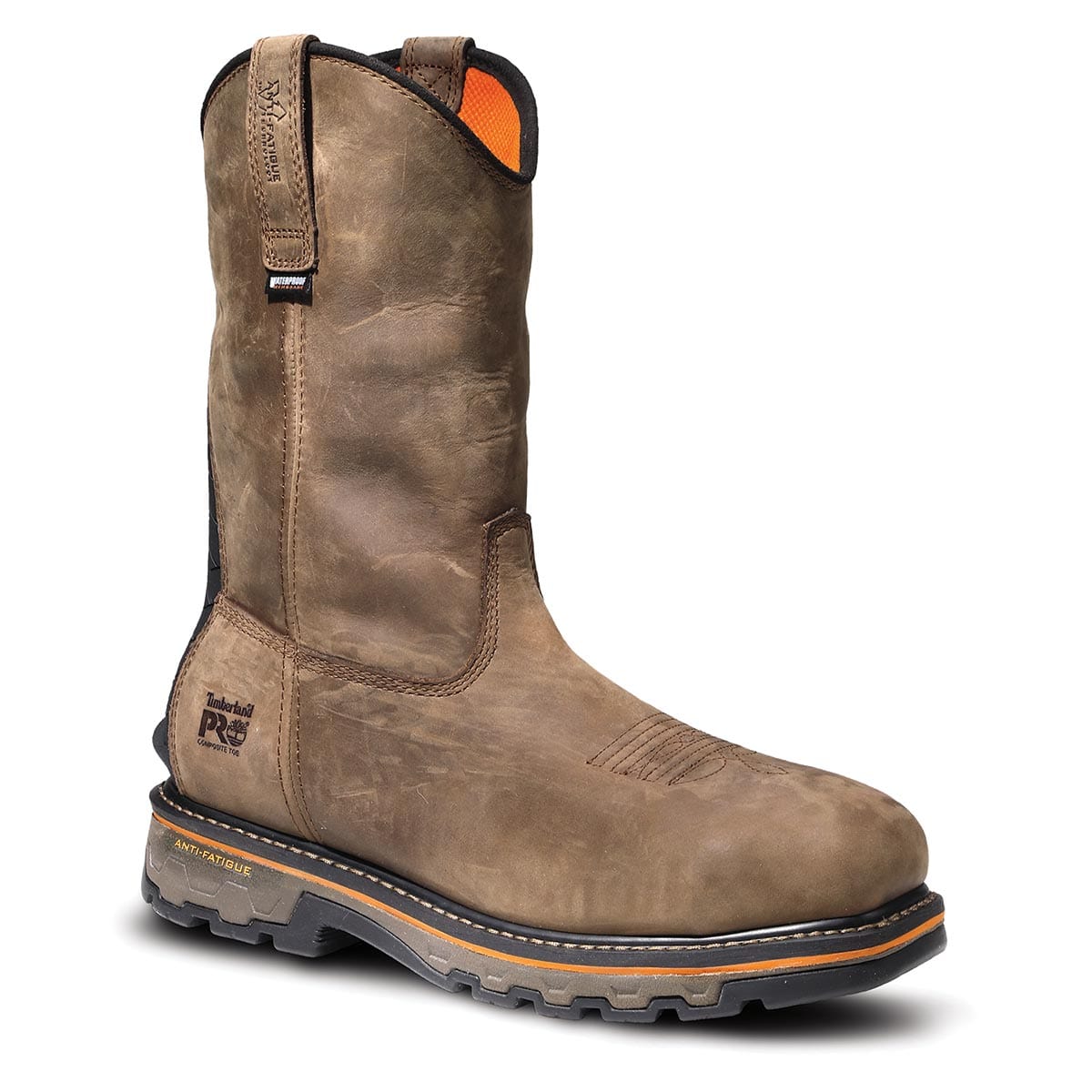 Turkish Coffee Timberland PRO True Grit Pull-On Composite Safety Toe Waterproof Boots