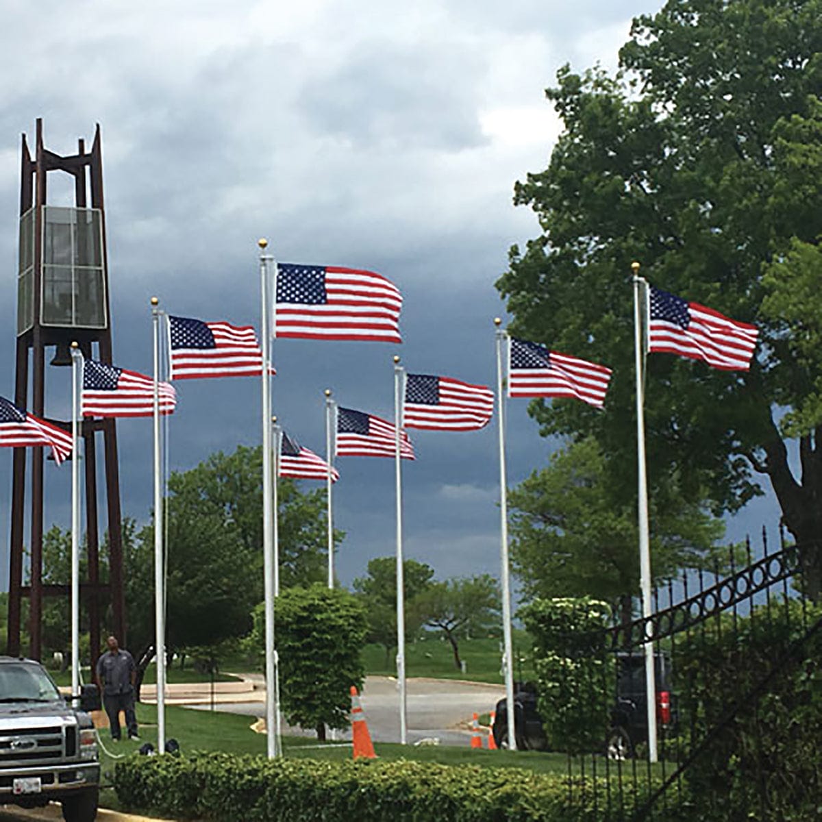 Carrot-Top Industries Beacon Nylon American Flags