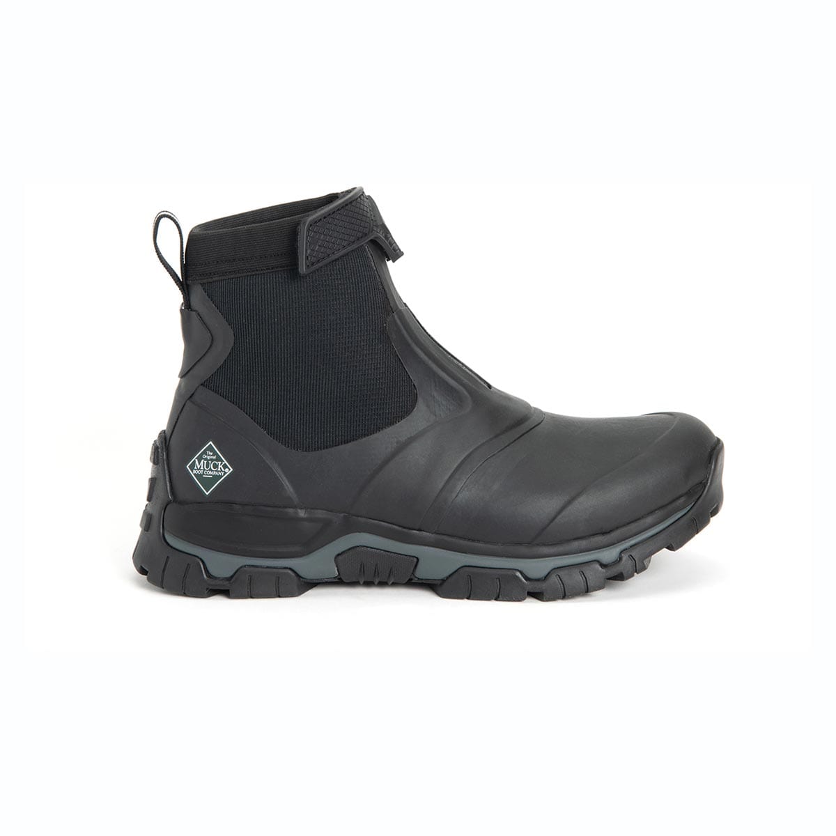 Black/Gray Muck Apex Mid Zip Boot