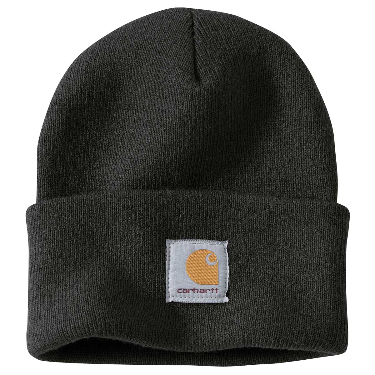 Black Carhartt A18 Knit Cuffed Beanie