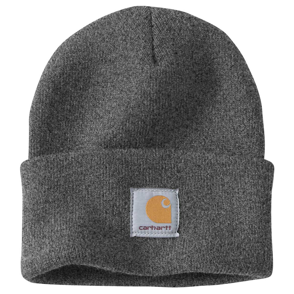 Charcoal Carhartt A18 Knit Cuffed Beanie