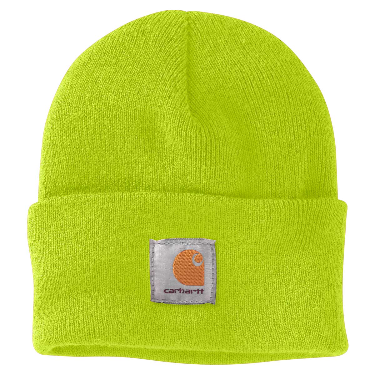Lime Carhartt A18 Knit Cuffed Beanie