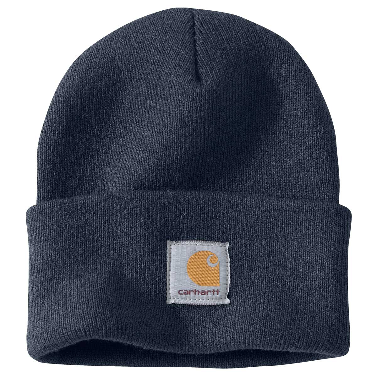 Navy Carhartt A18 Knit Cuffed Beanie