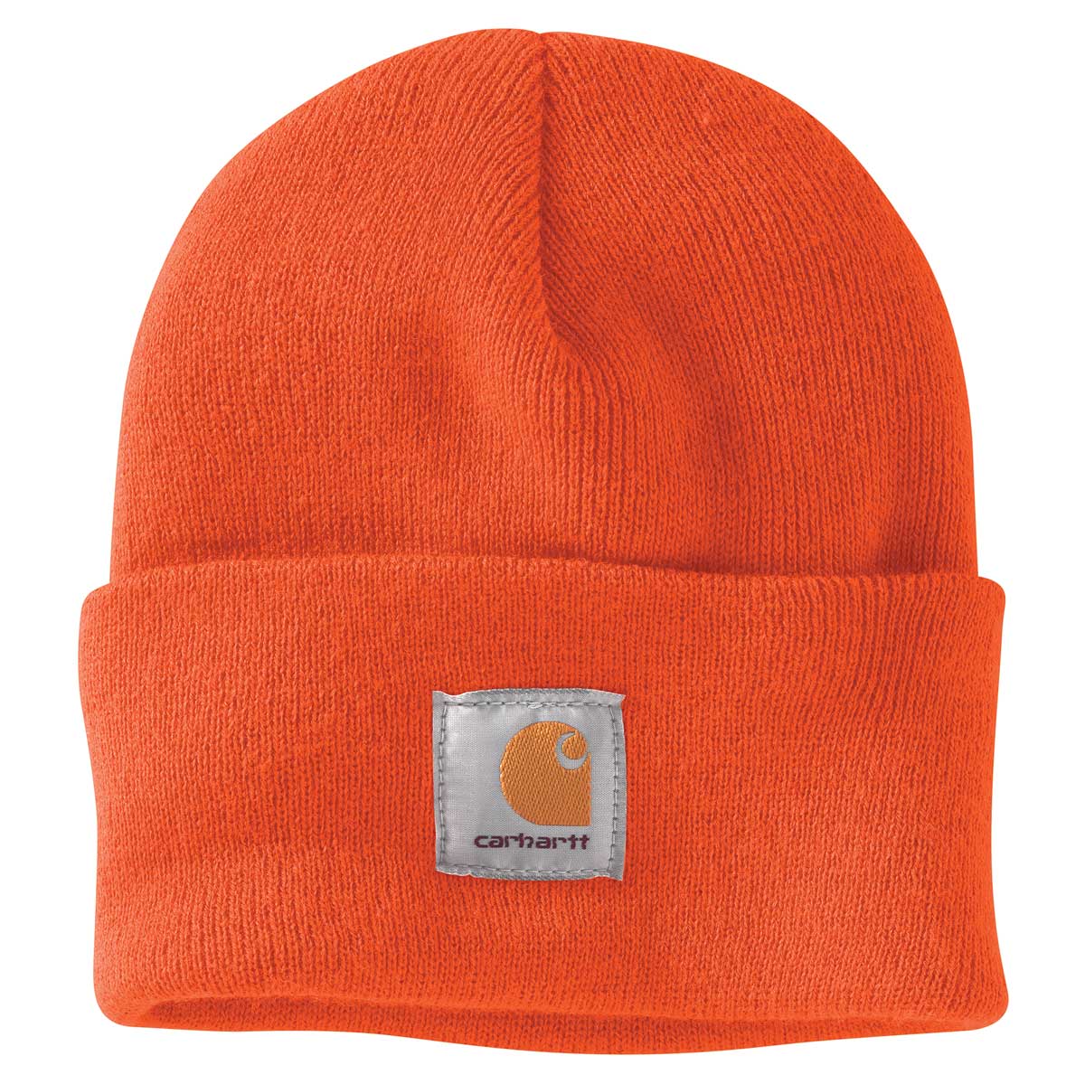 Orange Carhartt A18 Knit Cuffed Beanie