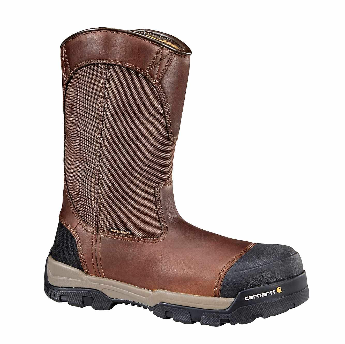Front of the Carhartt Men's Ground Force 10" Composite Toe Wellington Boots