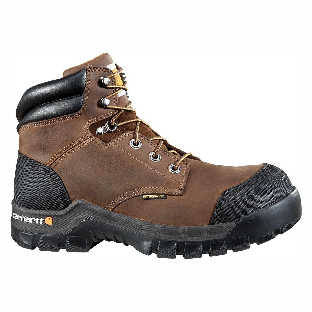 Dark Brown Carhartt Men's Rugged Flex 6" Composite Toe Work Boots - Dark Brown