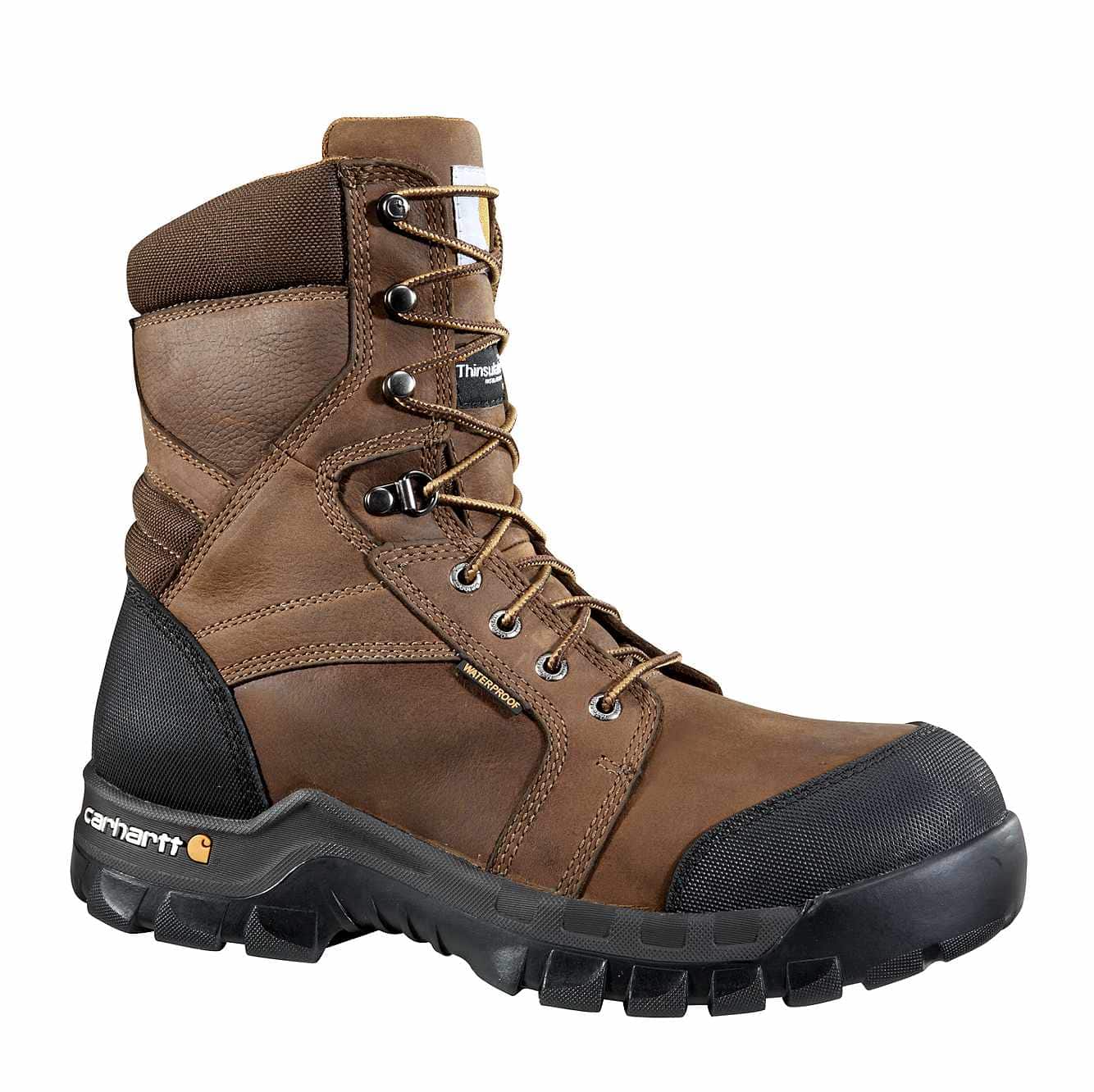 Front of the Carhartt Men's Rugged Flex 8" Insulated Composite Toe Boot