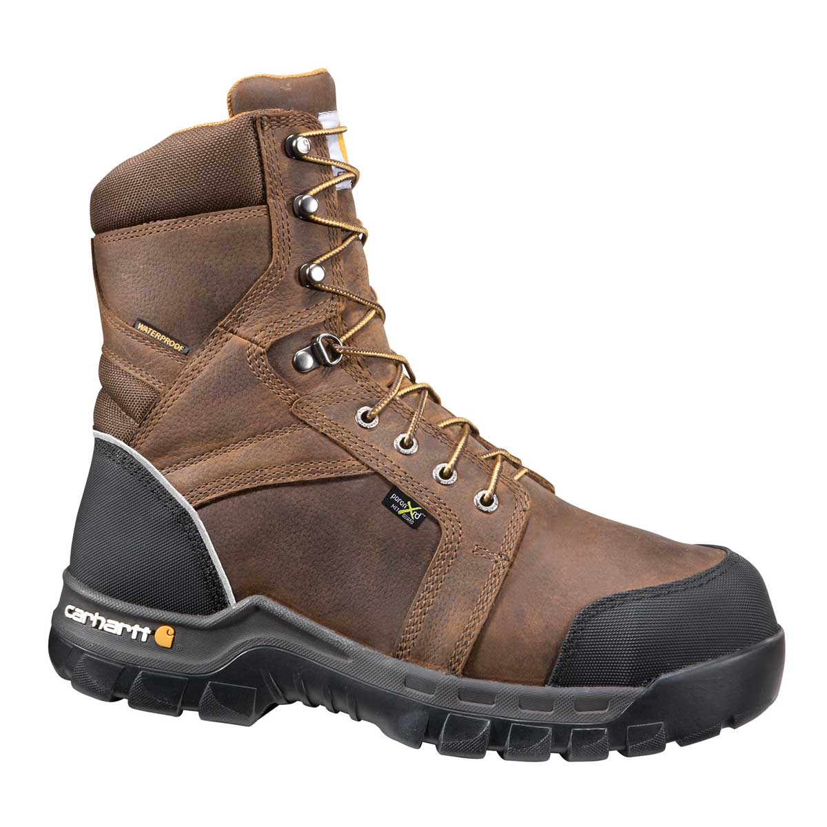 Front of the Carhartt Men's Waterproof Internal Met Guard Composite Toe Boot