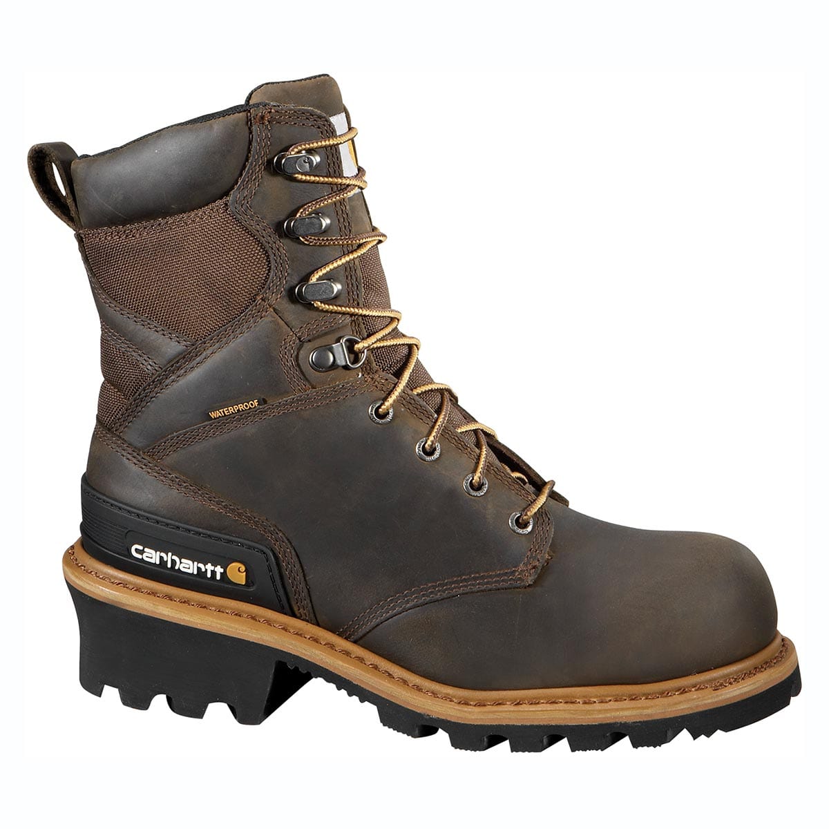 Dark Brown Carhartt Men's 8" Composite Toe Climbing Boot