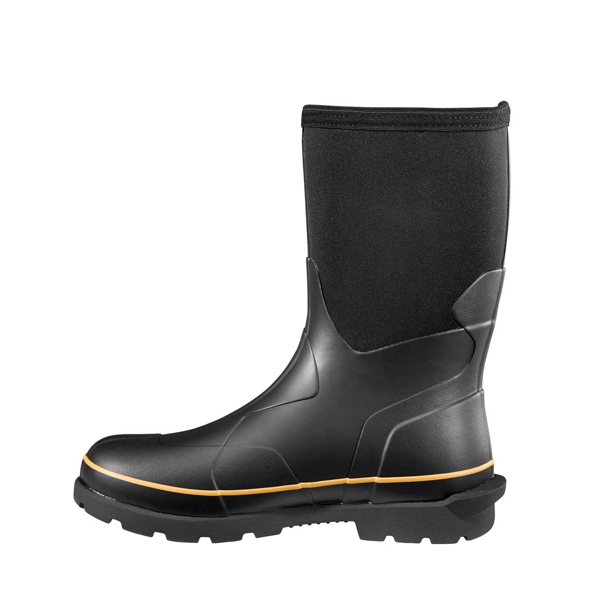 Side view of the Carhartt Men's 10" Mudrunner Waterproof Rubber Boot
