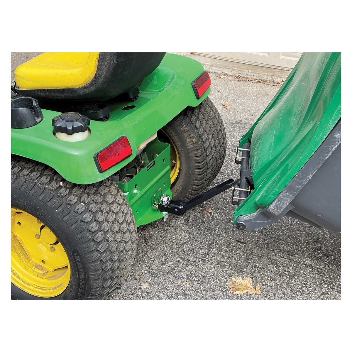 Single-Can Garbage Can Hauling Hook for Lawn Tractor or ATV