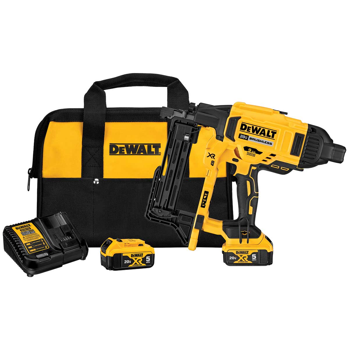 DEWALT 20V MAX XR 9 GA Cordless Fencing Stapler Kit