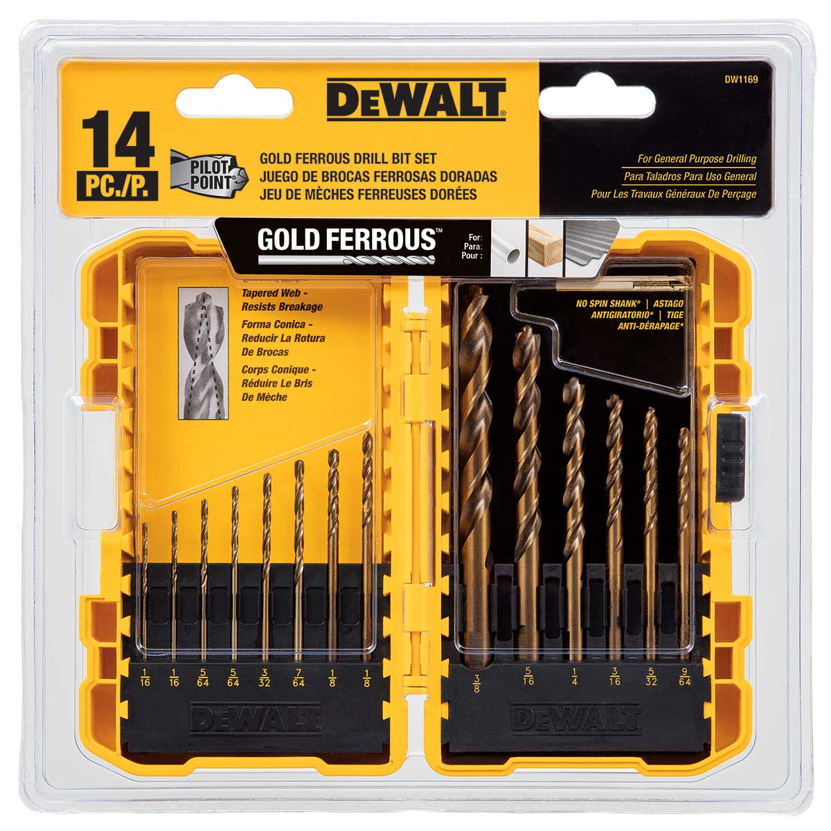 DEWALT 14 Pc. Pilot Point® Drill Bit Set