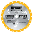 DEWALT 7-1/4 In. 24T Framing Saw Blade