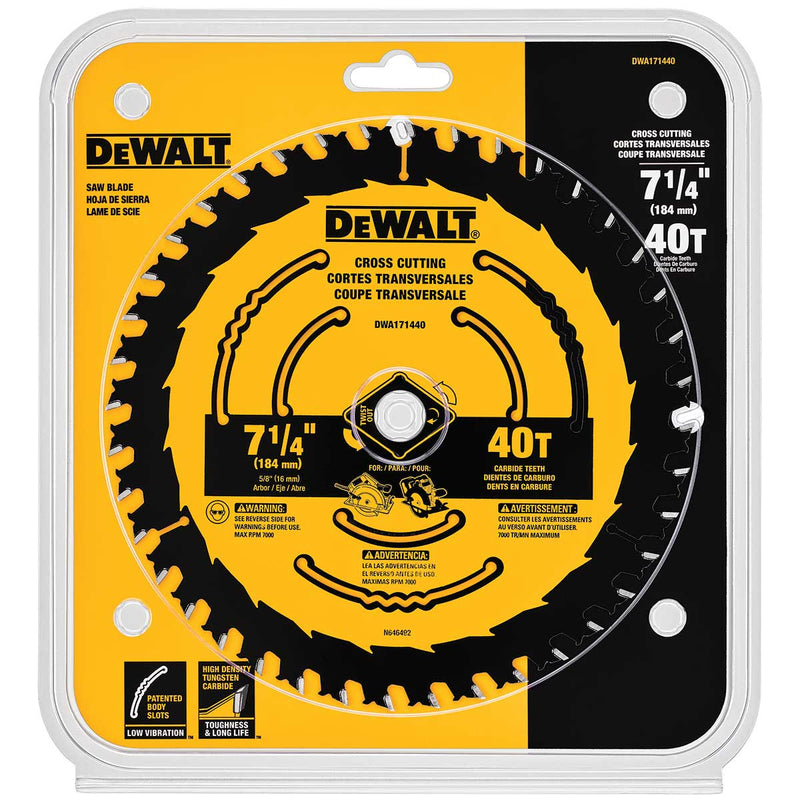 DEWALT 7 1/4 In. 40T Finishing Saw Blade