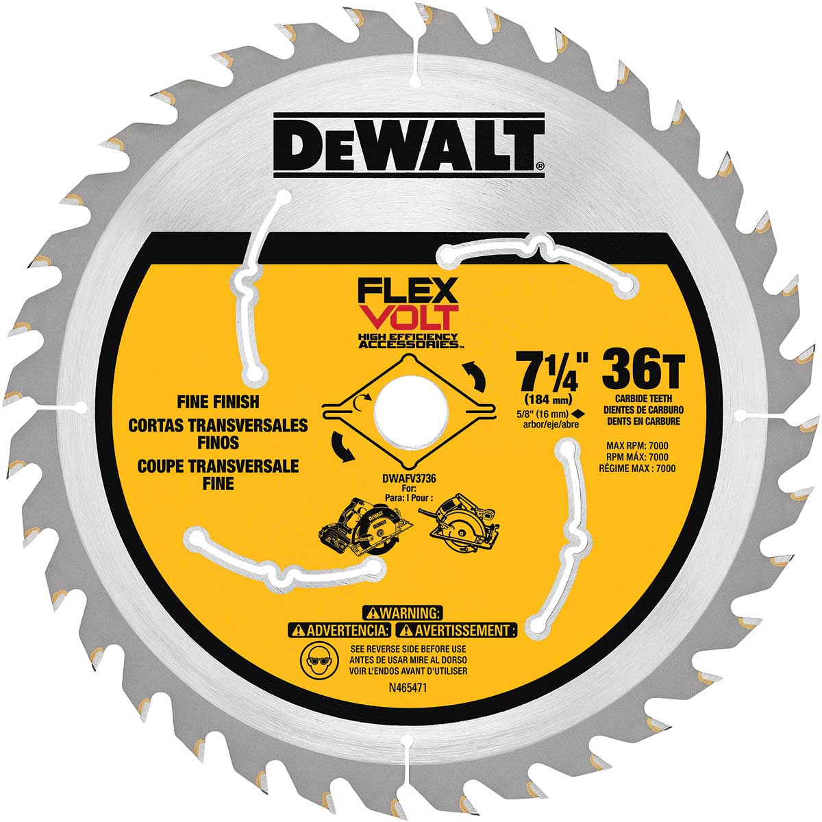 DEWALT 7-1/4" 36T Circular Saw Blade