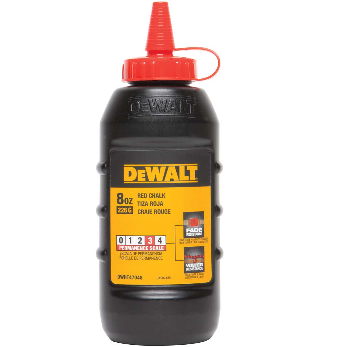 Red DEWALT 8 oz Chalk