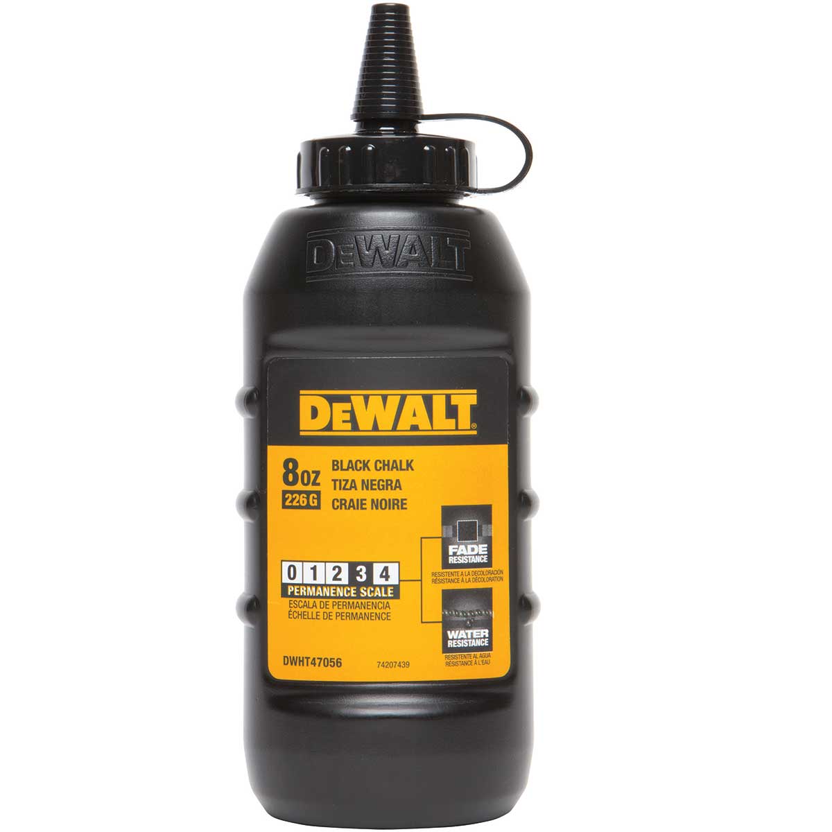 Black DEWALT 8 oz Chalk