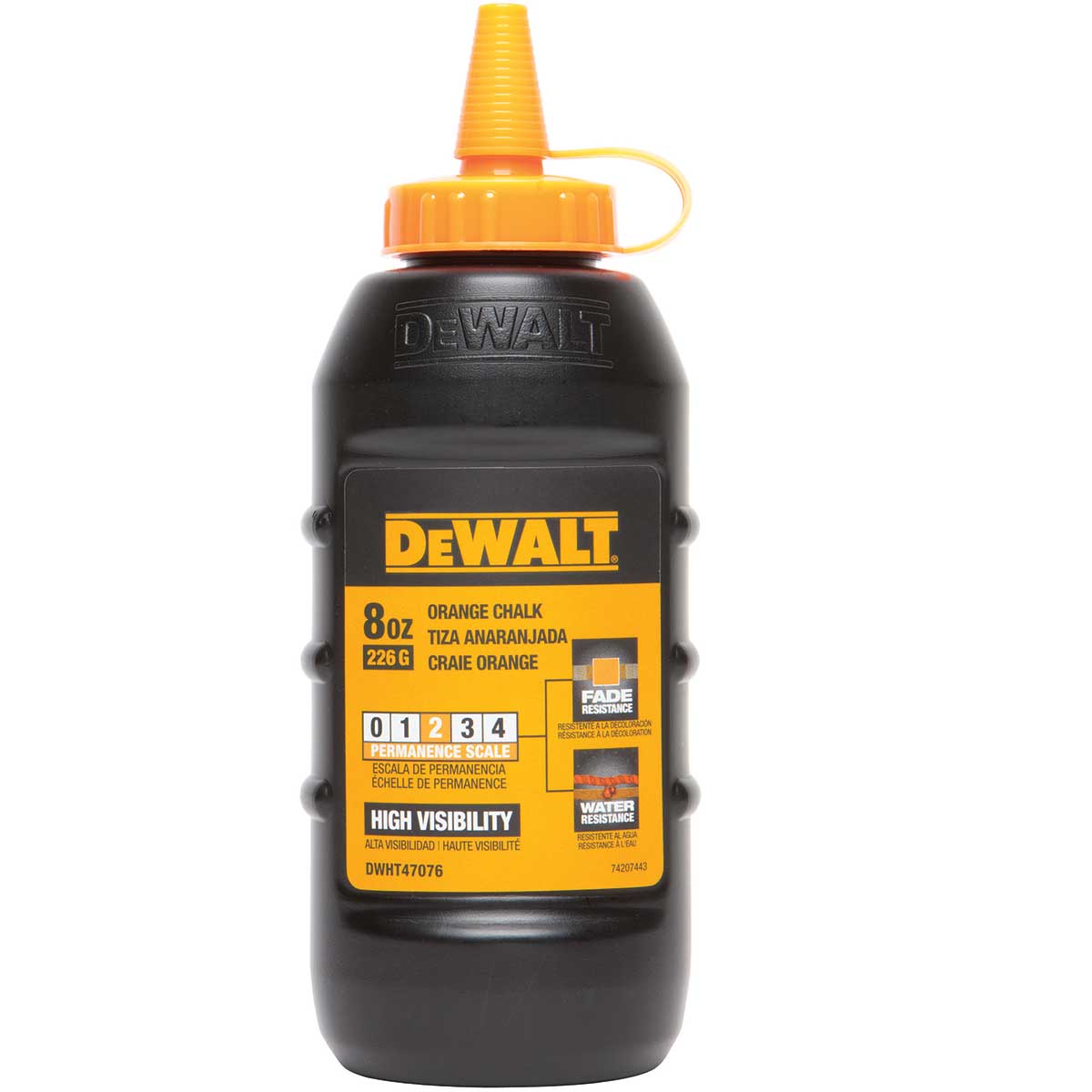 Hi-Vis Orange DEWALT 8 oz Chalk