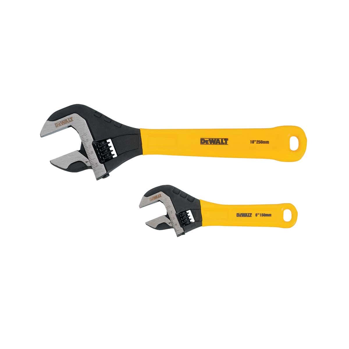 DEWALT Dip Grip Adjustable Wrench 2 Pack