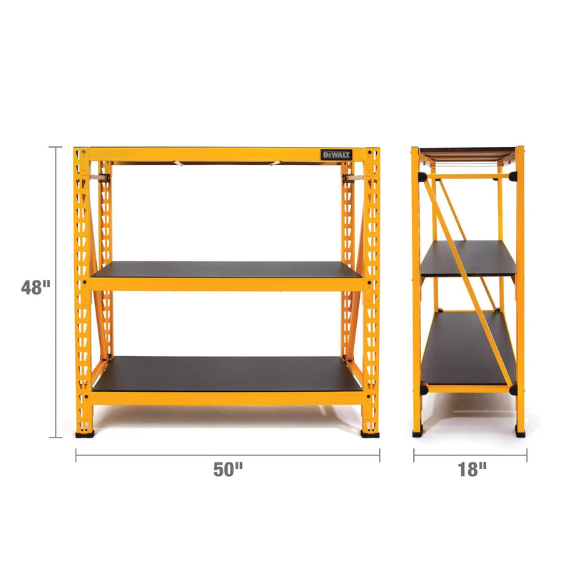 DEWALT 4-Foot Tall, 3 Shelf Industrial Storage Rack