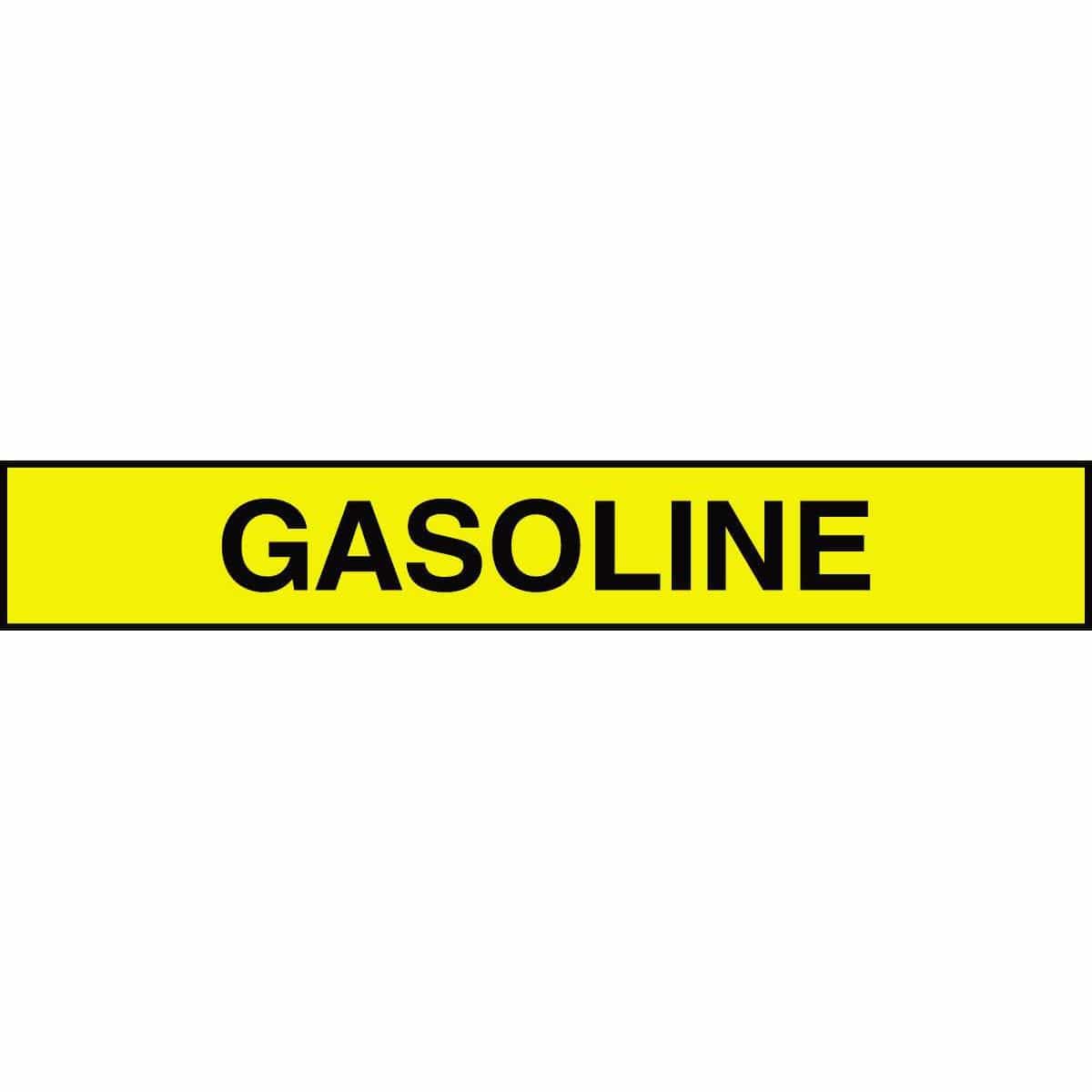 Accuform "Gasoline" Adhesive Tank and Pipe Label