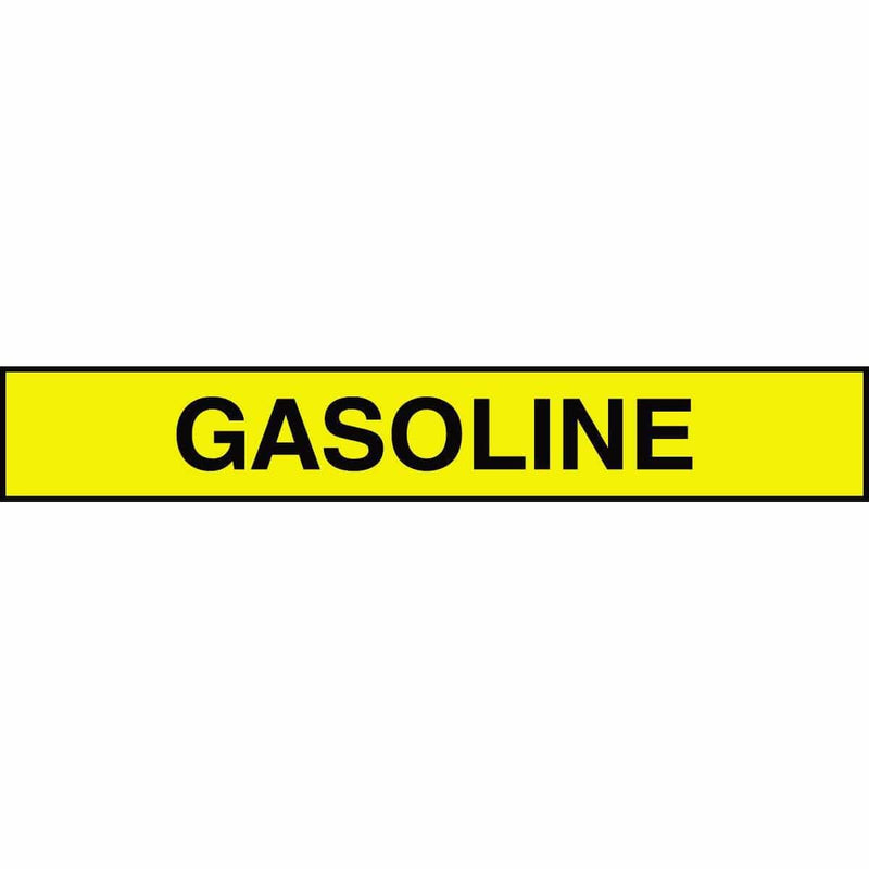 Accuform "Gasoline" Adhesive Tank and Pipe Label