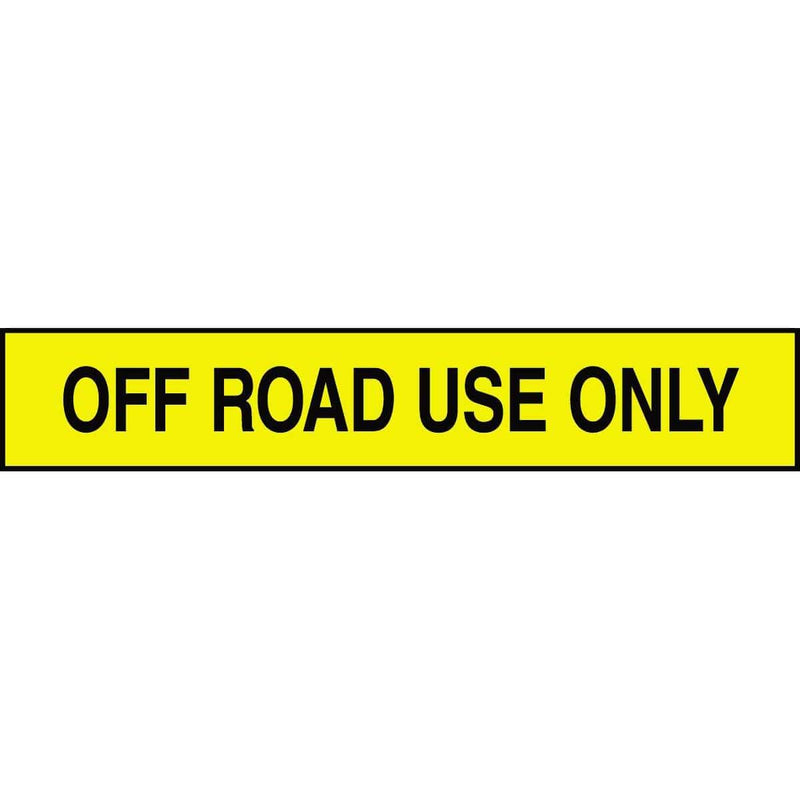Off Road Use Only Adhesive Tank & Pipe Label | Gemplers