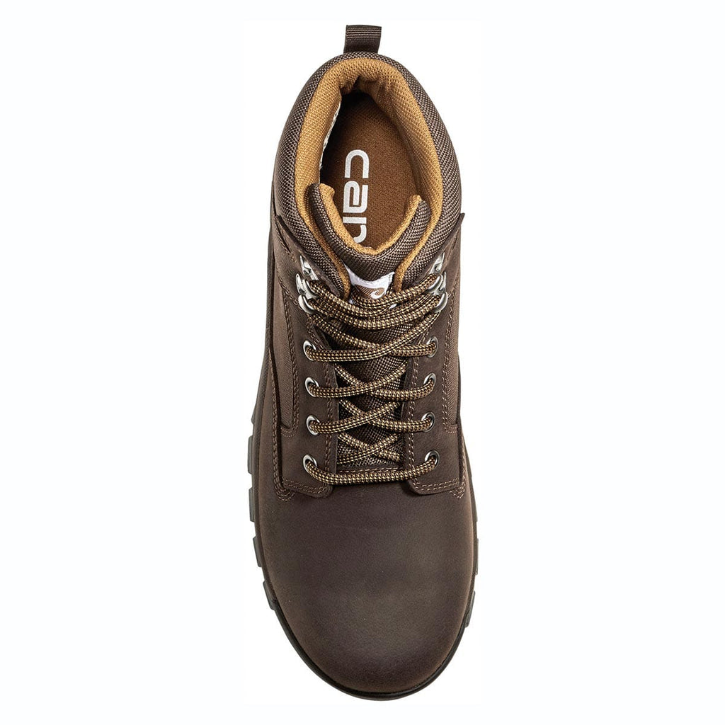 Dark Brown Carhartt Men's Rugged Flex 6" Waterproof Plain Toe Boot