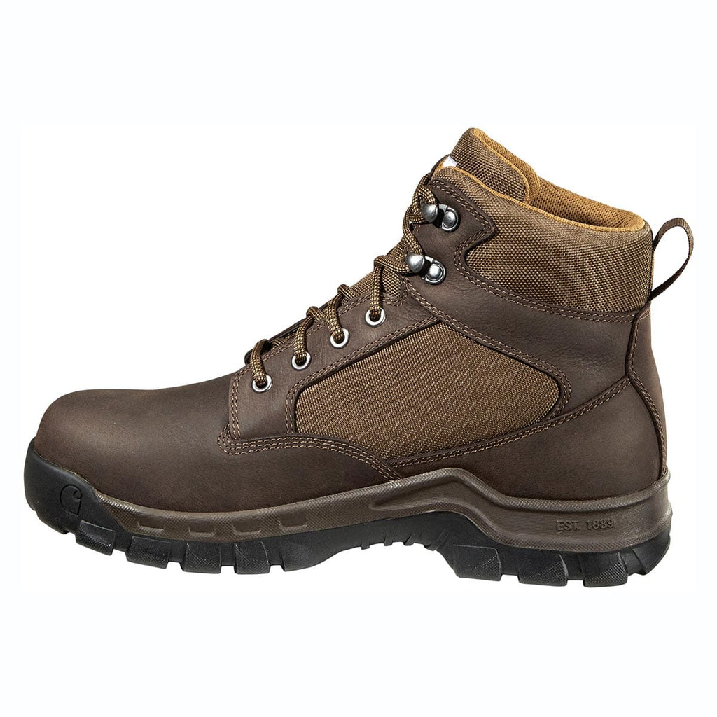 Dark Brown Carhartt Men's Rugged Flex 6" Waterproof Steel Toe Boot