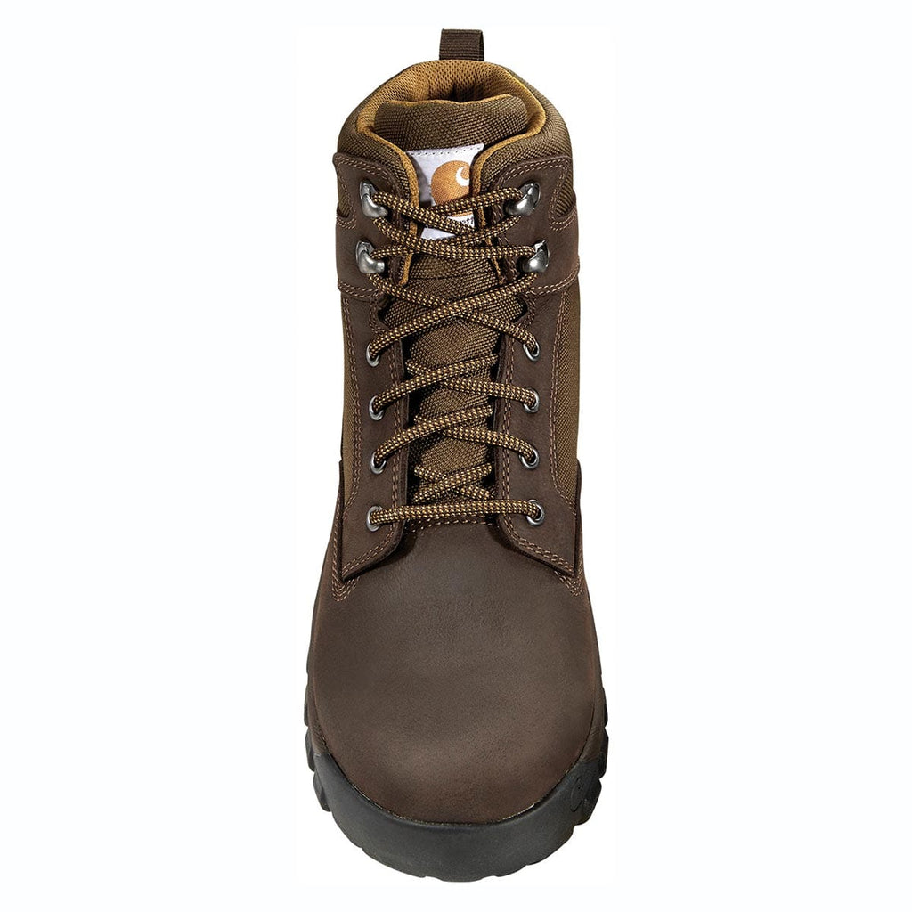 Dark Brown Carhartt Men's Rugged Flex 6" Waterproof Steel Toe Boot