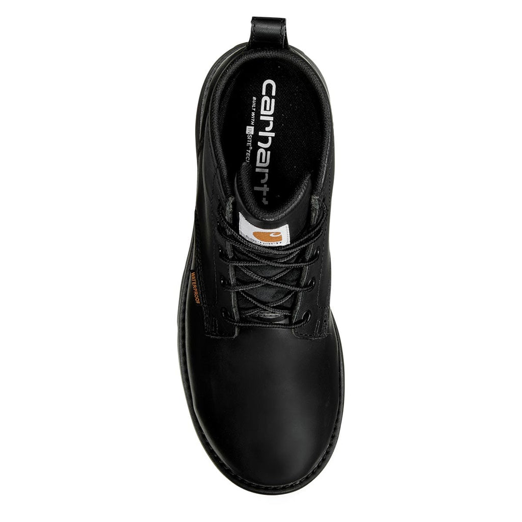 Black Carhartt Millbrook Waterproof 5-inch Steel Toe Wedge Boot-Black