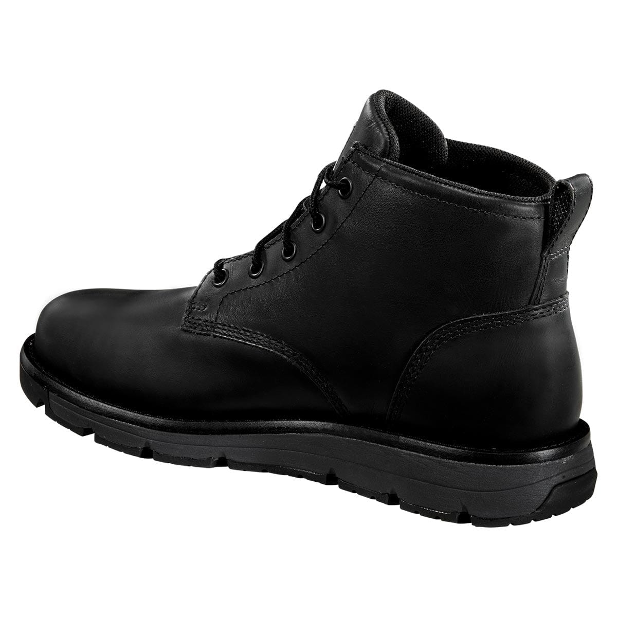 Black Carhartt Millbrook Waterproof 5-inch Steel Toe Wedge Boot-Black