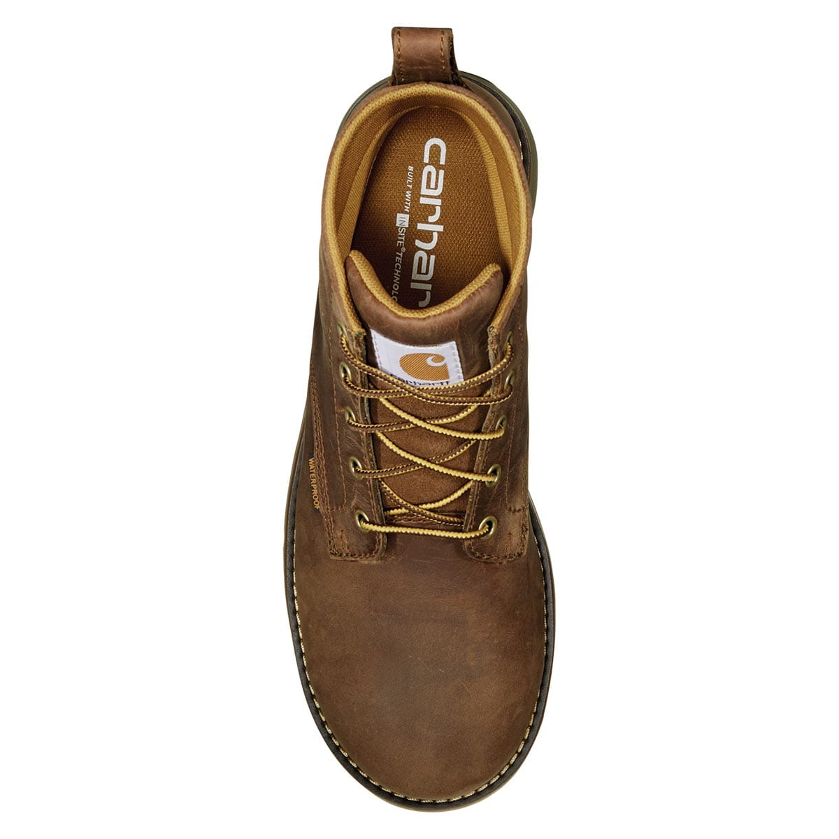 Brown Carhartt Millbrook Waterproof 5-inch Steel Toe Wedge Boot-Brown