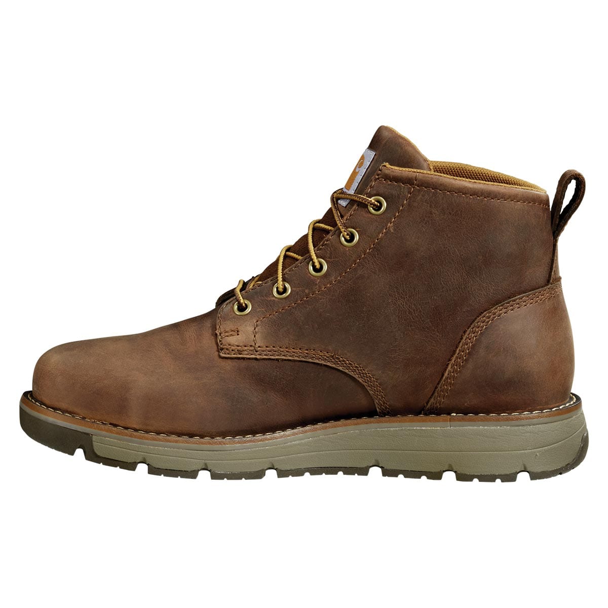 Brown Carhartt Millbrook Waterproof 5-inch Steel Toe Wedge Boot-Brown